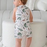 Sleeveless Snap Romper | Off the Hook