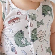 Sleeveless Snap Romper | Off the Hook