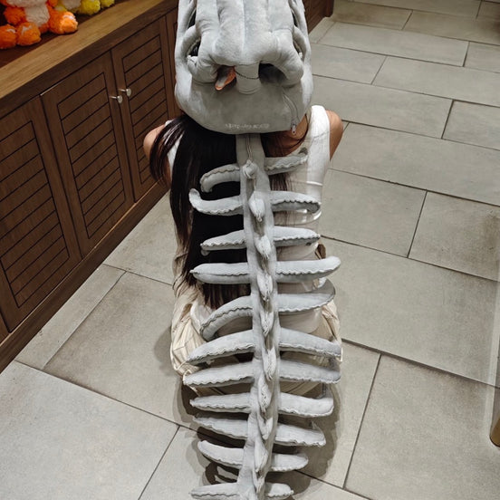 Dinosaur Bone Plush Costume, Dinosaur Costume, Dinosaur Mask, Halloween Costume, Adult Cosplay Costume, Halloween Outfit, Party Costume