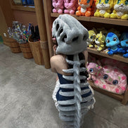 Dinosaur Bone Plush Costume, Dinosaur Costume, Dinosaur Mask, Halloween Costume, Adult Cosplay Costume, Halloween Outfit, Party Costume
