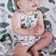 Sleeveless Snap Romper | Off the Hook
