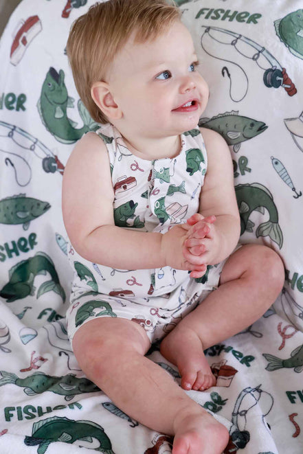 Sleeveless Snap Romper | Off the Hook