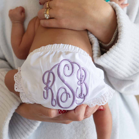 Personalized Lace Edge Bloomers
