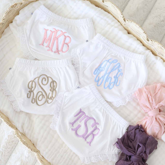 Personalized Lace Edge Bloomers