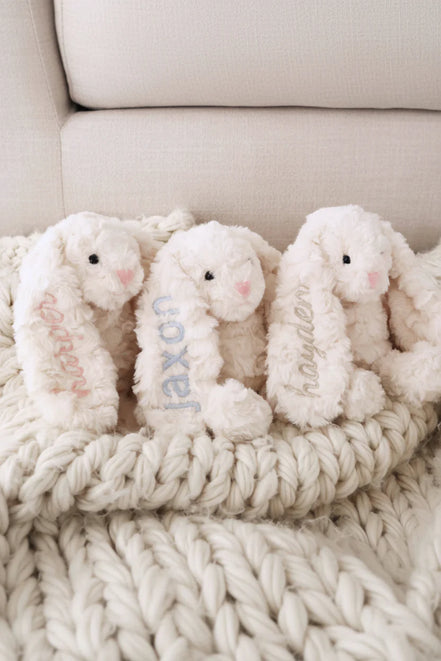 Embroidered Cuddle Plush Friends | Bentley Bunny