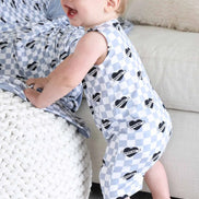 Sleeveless Snap Romper | Mama's Boy