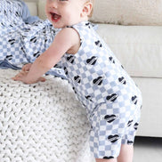 Sleeveless Snap Romper | Mama's Boy