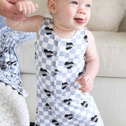 Sleeveless Snap Romper | Mama's Boy