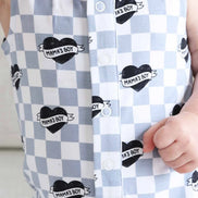 Sleeveless Snap Romper | Mama's Boy