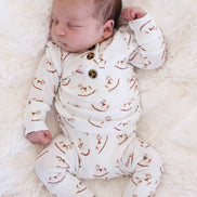 2pc Pointelle Button Top & Bottom | Rock-A-Bye