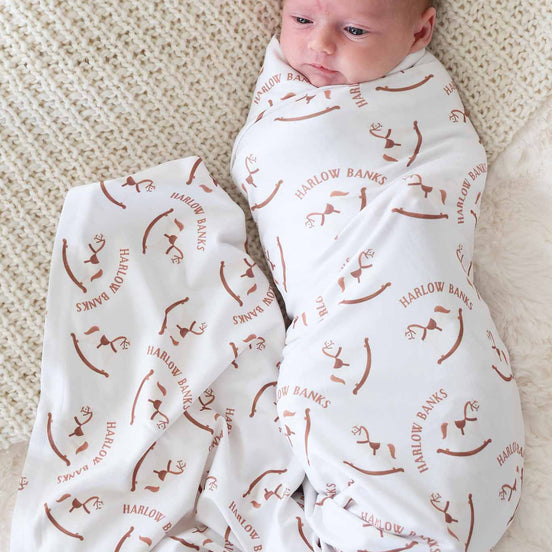 Rock-A-Bye Personalized Swaddle Blanket